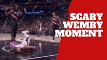 Victor Wembanyama leaves playoff game after scary fall as Spurs face unexpected moment