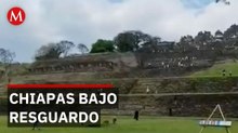 Despliegue de la Guardia Estatal y fuerzas de reacción en zonas turísticas de Chiapas