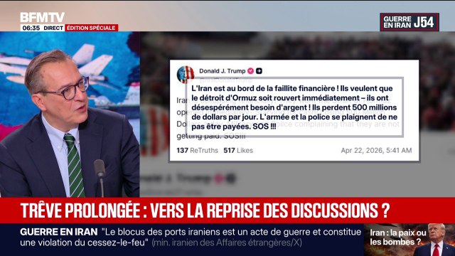 Guerre au Moyen-Orient: la prolongation du cessez-le-feu signifie-t-elle la reprise des négociations?