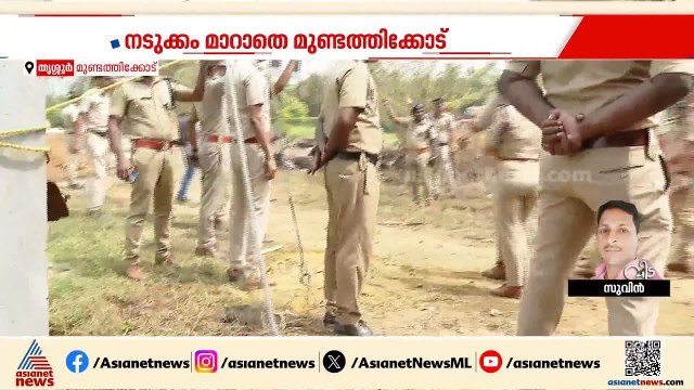 ദുരന്ത ഭൂമിയിൽ പരിശോധന നടത്തി ഡിജിപി റവാഡ ചന്ദ്രശേഖർ