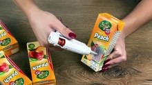 Juice box makeover into desk organizer✏️🧃