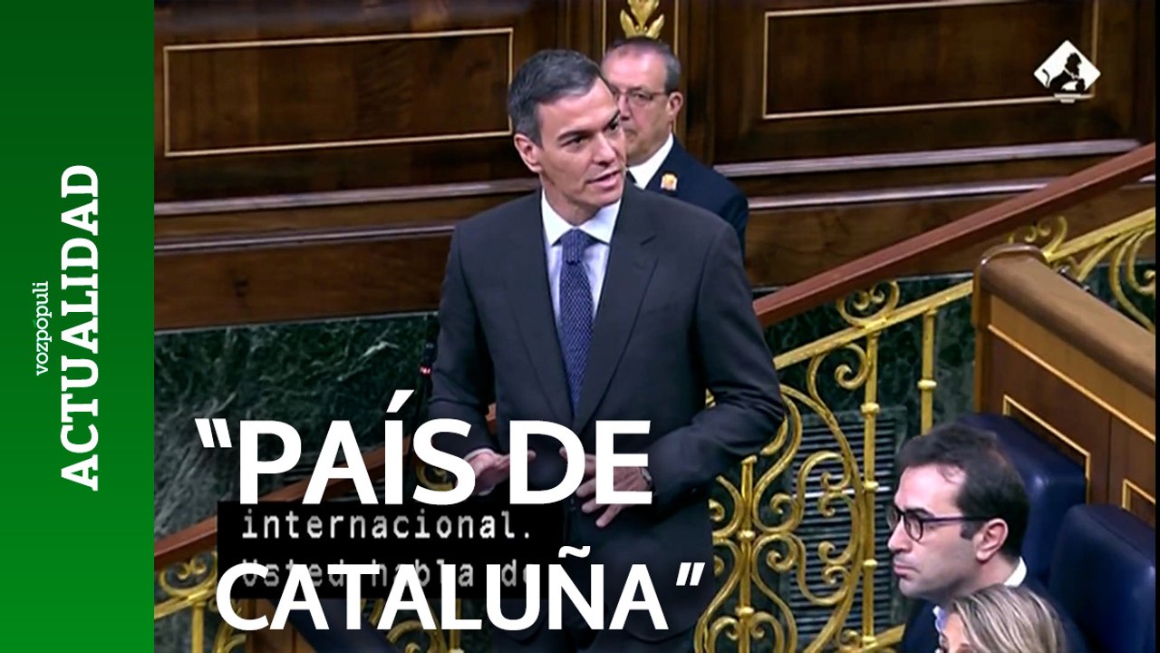 Pedro Sánchez define a Cataluña como "país" en su intervención en el Congreso de los Diputados