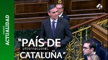 Pedro Sánchez define a Cataluña como "país" en su intervención en el Congreso de los Diputados