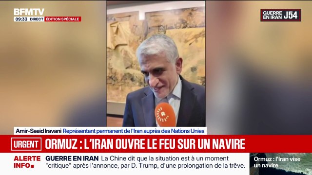 Guerre au Moyen-Orient: Dès qu'ils [les États-Unis] arrêteront le blocus, la prochaine session de négociations aura lieu à Islamabad , affirme le représentant permanent de l'Iran auprès des Nations Unies