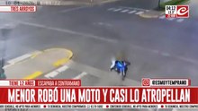 Nene de doce años fue filmado mientras se robaba una motocicleta