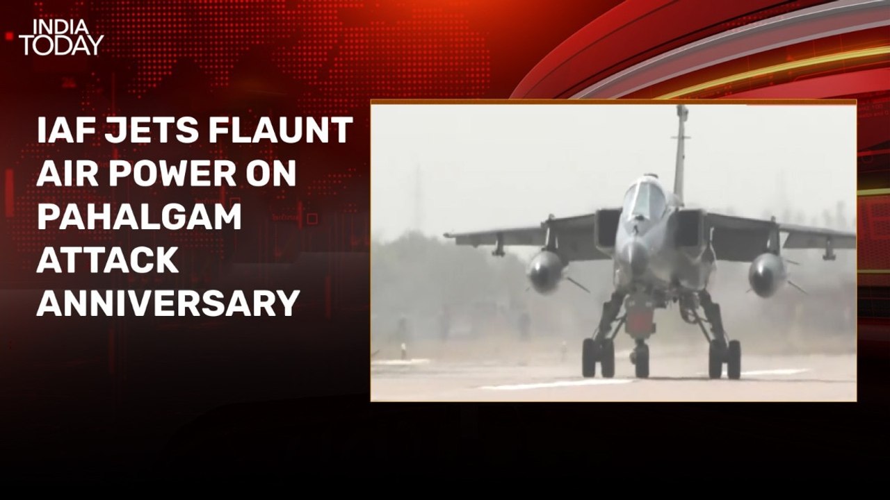 Video: IAF jets conduct combat operations drill on Pahalgam attack anniversary