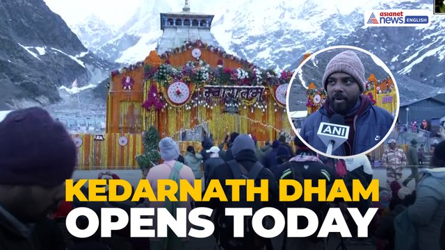Kedarnath Dham Portals Open Today 2026 | Devotees Throng Shri Kedarnath Temple