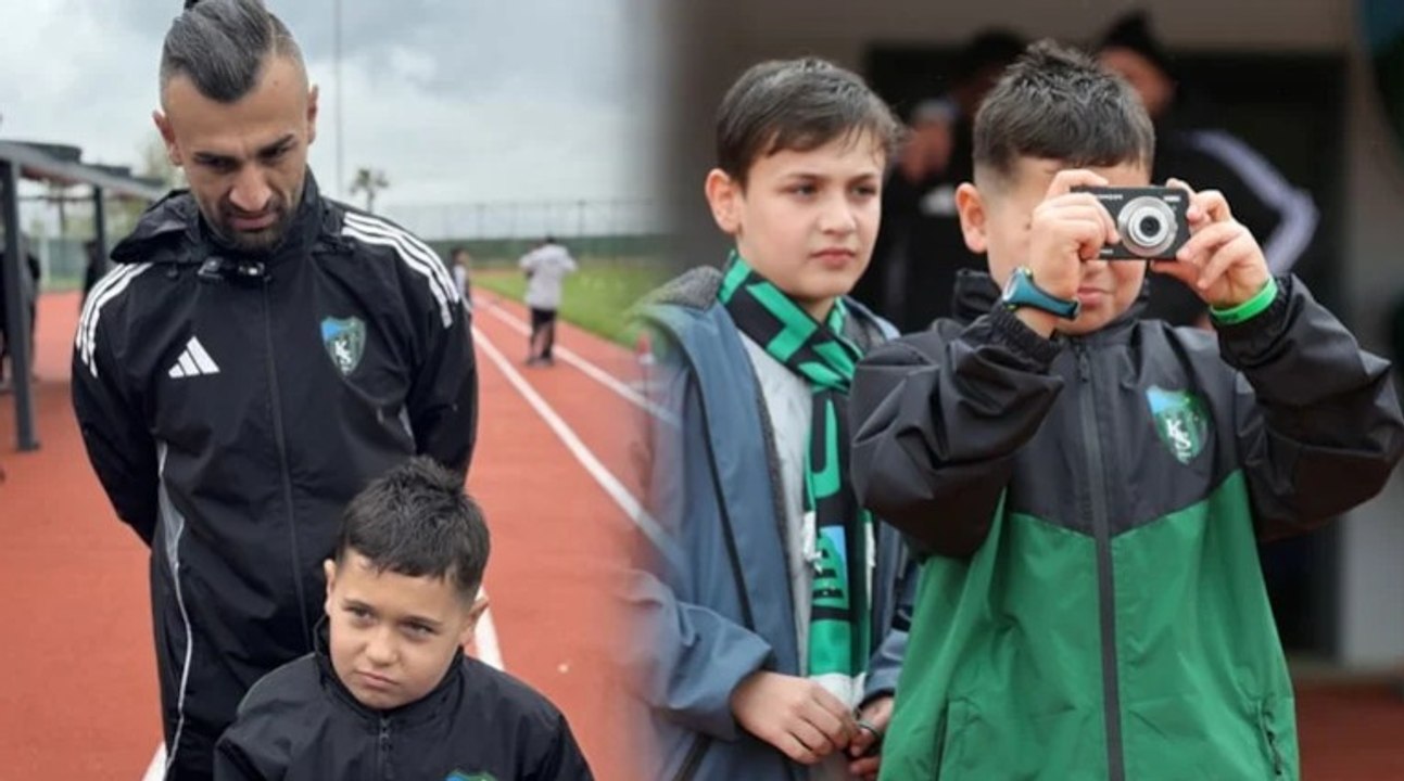 Serdar Dursun'dan minik taraftara anlamlı hediye