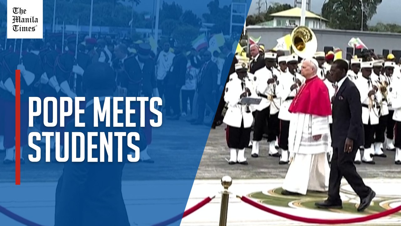 Pope Leo XIV meets university students in Equatorial Guinea