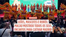 Leões, mascotes e robôs: Macau mostra os seus encantos para cativar Madrid