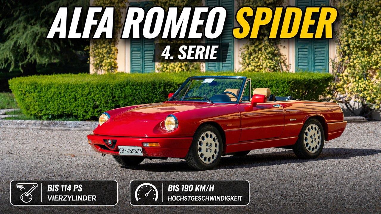 Alfa Romeo Spider 4. Serie letzter echter Alfa Roadster