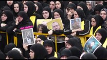 Funerale di massa delle vittime Hezbollah nel sud del Libano