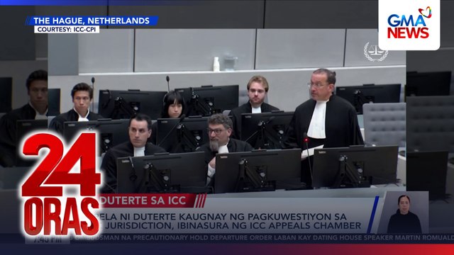 ICC Appeals Chamber rejects all 4 grounds of Duterte's appeal | 24 Oras