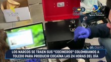 Los narcos se traen sus "cocineros" colombianos a Toledo para producir cocaína las 24 horas del día