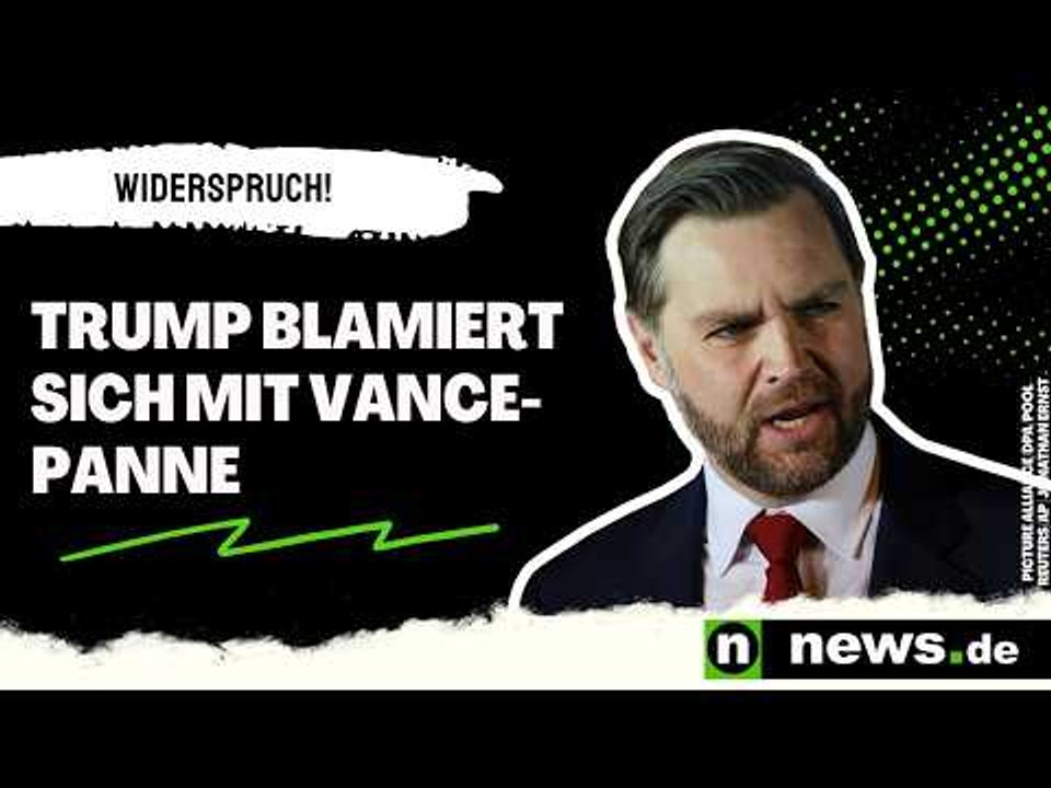 JD Vance: Trump blamiert sich mit Vance-Panne - Weißes Haus widerspricht