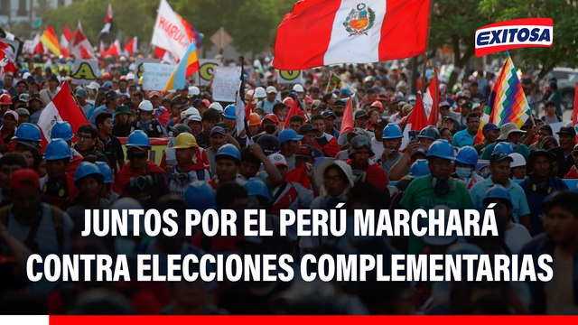 Juntos por el Perú y otros partidos se movilizarán en contra de elecciones complementarias