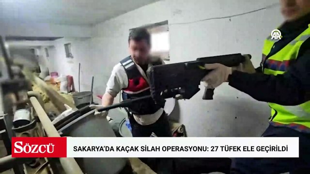 Sakarya'da silah kaçakçılığı operasyonunda 27 ruhsatsız tüfek ele geçirildi