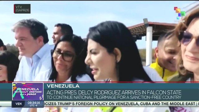 Acting pres. Delcy Rodriguez arrives in Falcon State to continue National Pilgrimage