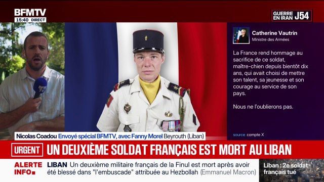 Deuxième soldat français tué au Liban: le caporal-chef Anicet Girardin avait été blessé lors de l'attaque du 18 avril attribuée au Hezbollah