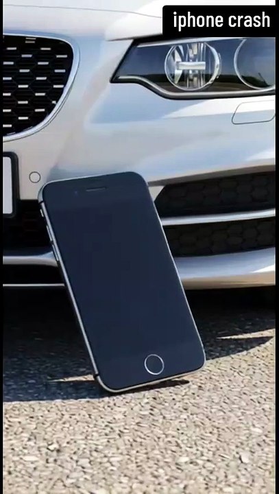 Car Crushes Fake iPhone!for more crashing video#carcrush #iphonecrush #phonevscar #foryou #trending