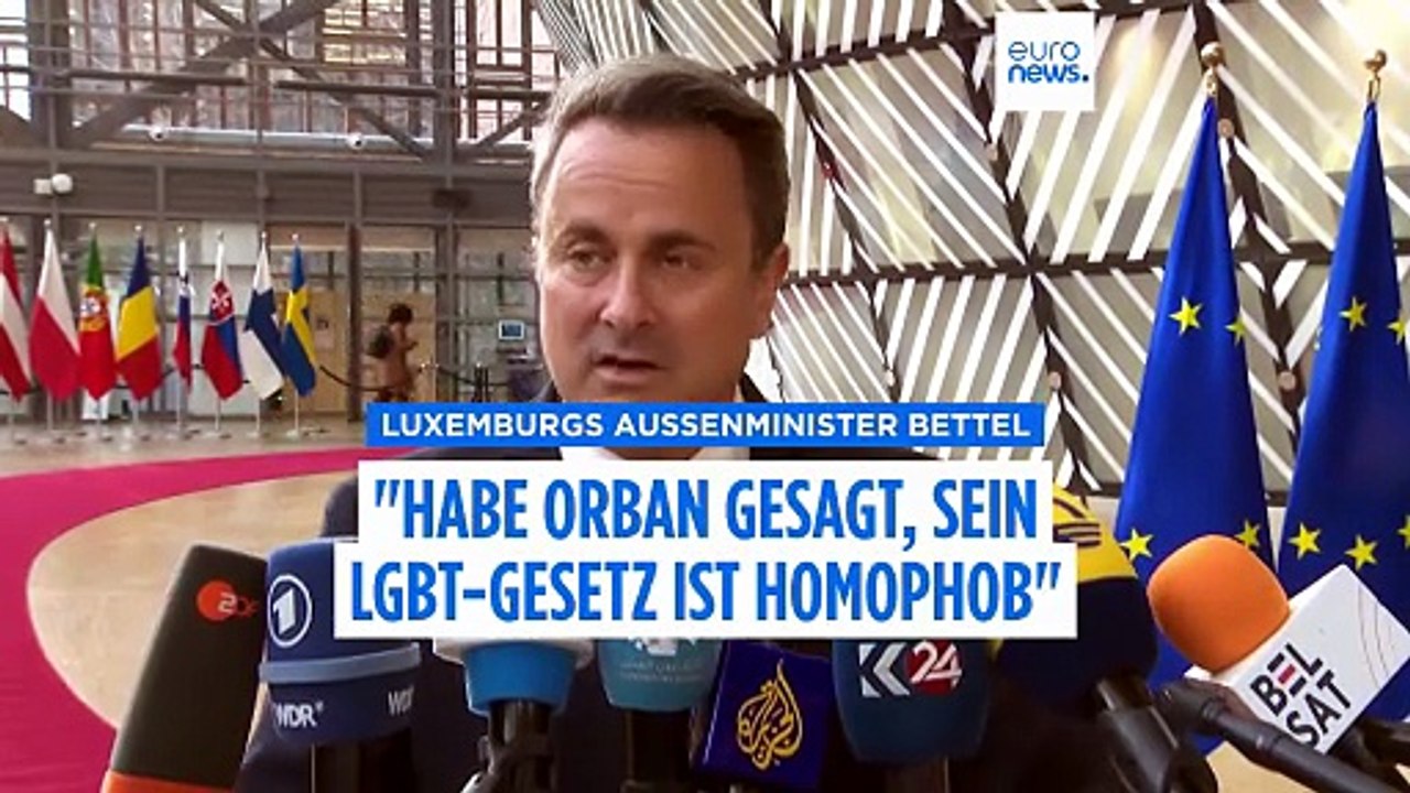 'Schwul zu sein ist keine Wahl': Bettel kritisiert Orbáns Politik gegenüber Minderheiten