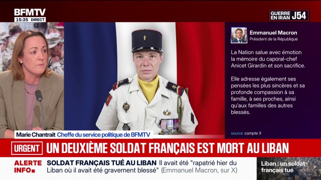 Mort pour la France : Catherine Vautrin, la ministre des Armées, rend hommage au soldat français mort après avoir été blessé au Liban
