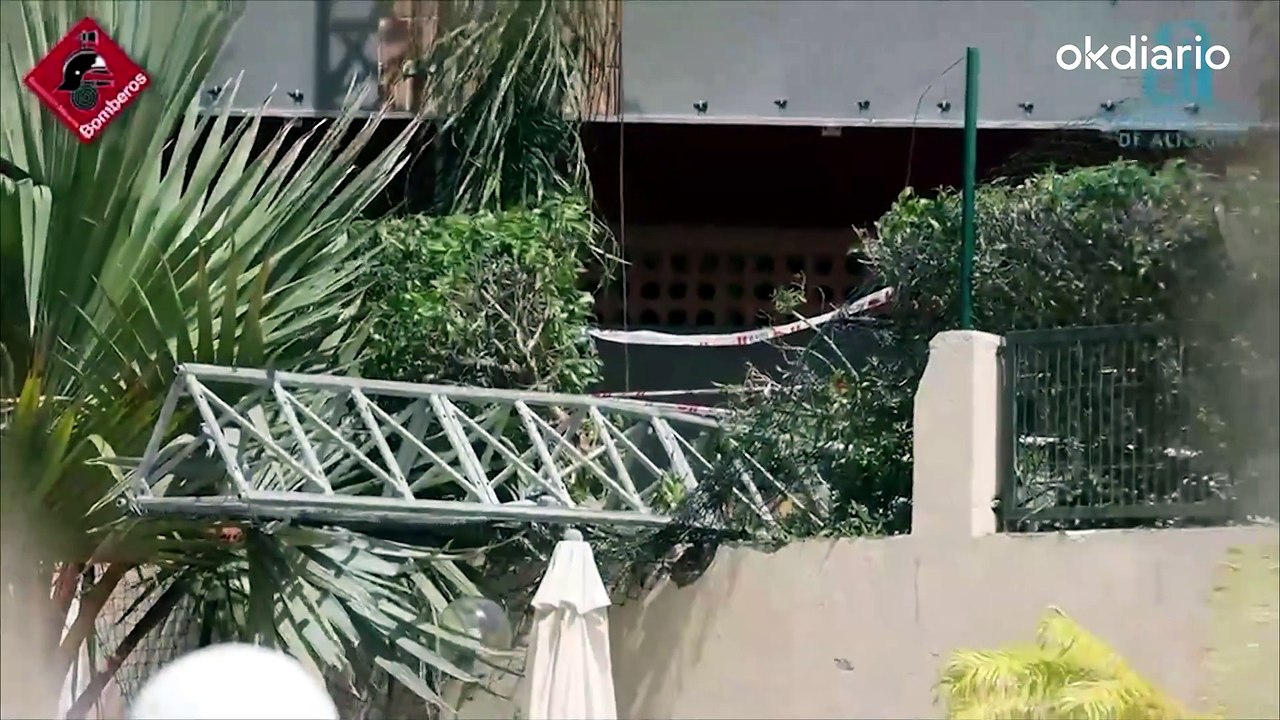 Dos trabajadores fallecidos al desplomarse un andamio de obra de un edificio en Benidorm (Alicante)