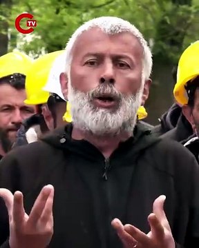 Doruk Madencilik işçileri Kurtuluş Parkı'nda... Başaran Aksu Kıdemlerimizi, ihbarlarımızı, özlük haklarımızı bugünkü faiz oranlarıyla versinler