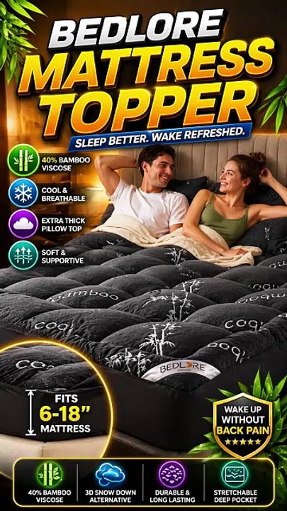BEDLORE Queen Mattress Topper