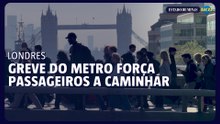 Greve no metrô obriga londrinos a andar a pé