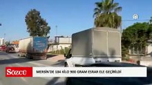 Mersin'de 184 kilo 900 gram esrar ele geçirildi