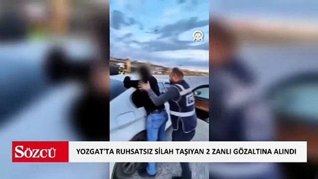 Yozgat'ta ruhsatsız silah taşıyan 2 zanlı gözaltına alındı
