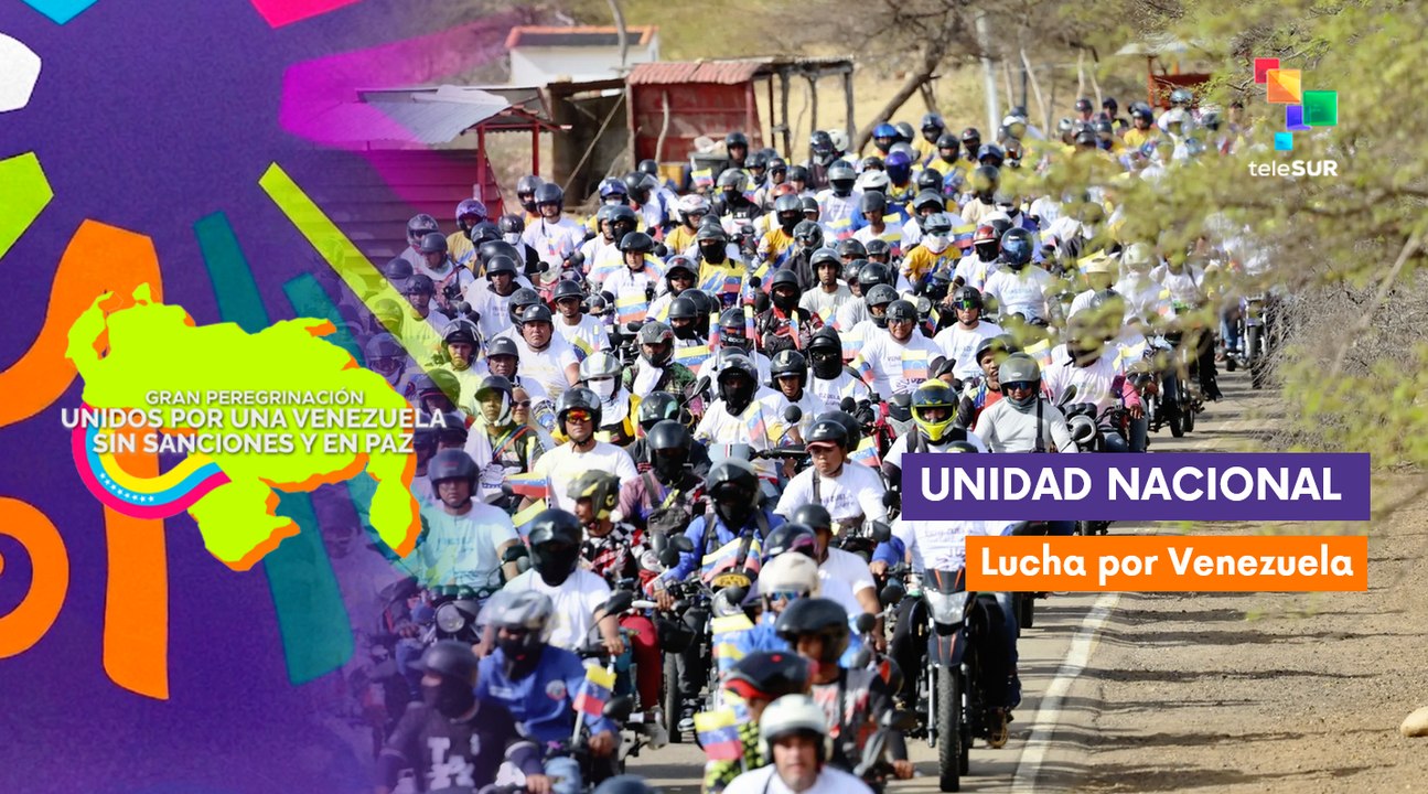 Venezolanos se mantienen unidos en la lucha por un país sin sanciones