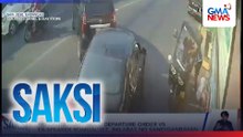 Kotse, sumalpok sa MPV at E-bike; driver ng kotse, kinabahan umano nang parahin ng LTO | Saksi