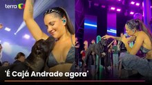 Cantora adota cachorro que subiu no palco durante show: “Nunca mais vai sentir medo e fome”