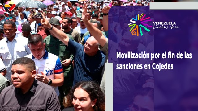 Pueblo del edo. Cojedes se moviliza en rechazo a las sanciones y en defensa de la paz
