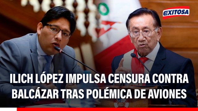Congresista Ilich López impulsa censura contra el presidente José Balcázar tras polémica por compra de aviones