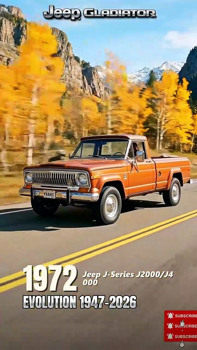 Jeep Gladiator Evolution (1947-2026) |