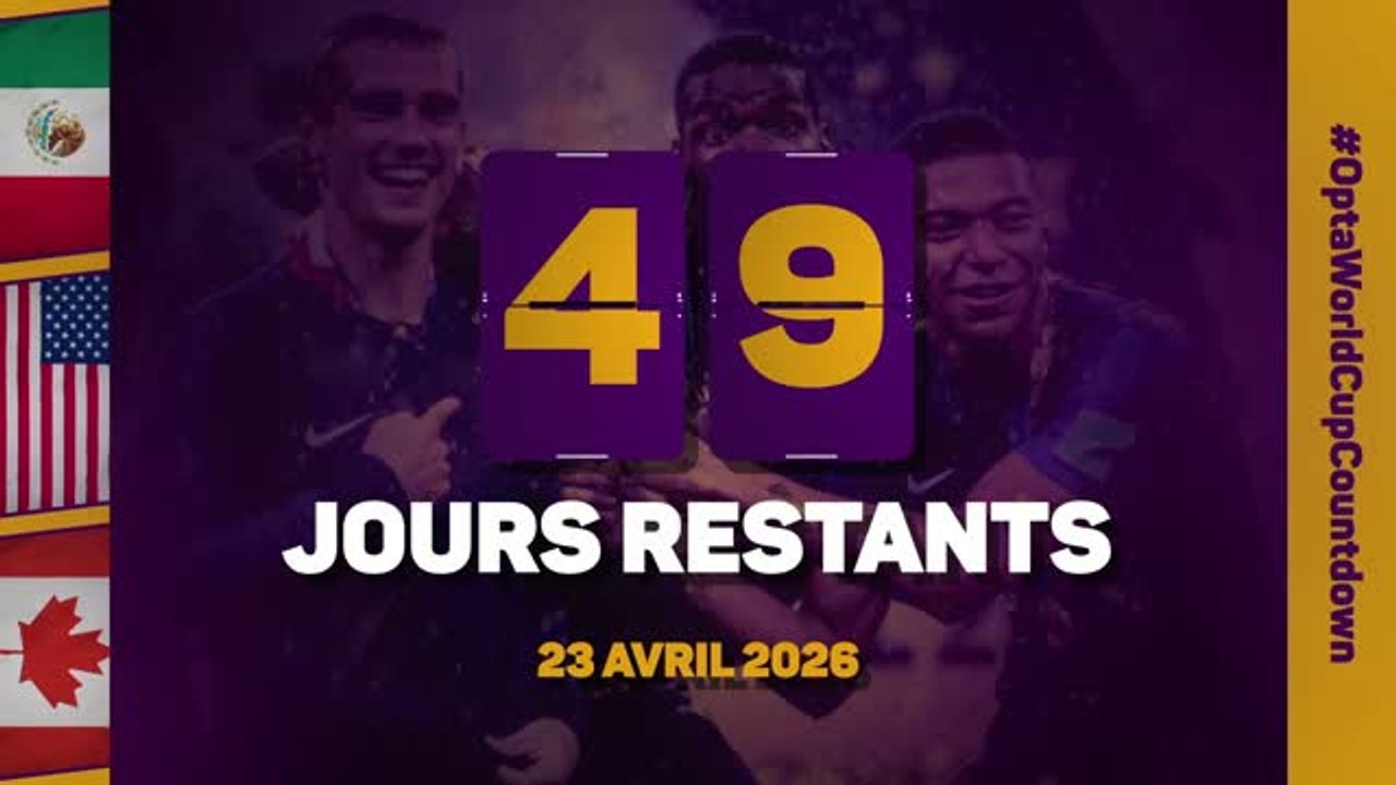 Le décompte d’Opta - J-49 avant la Coupe du monde