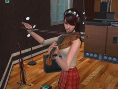 Sim playing violin max payne lol