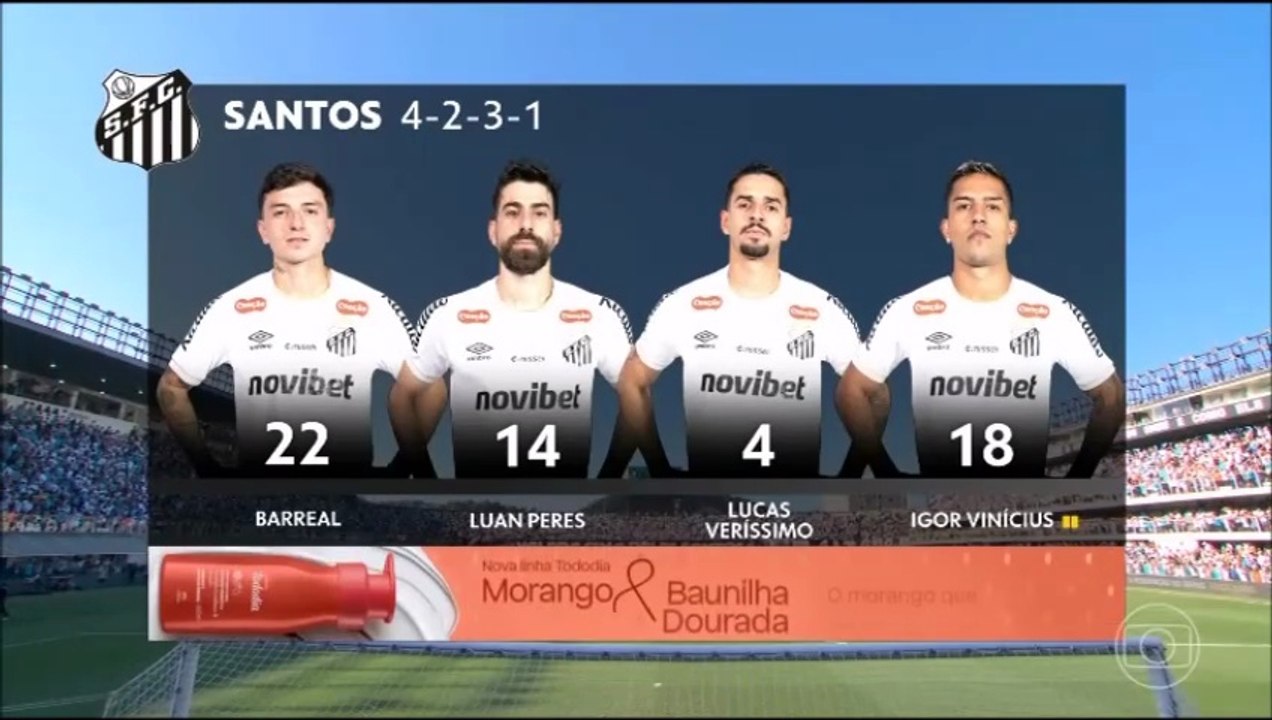 Campeonato Brasileiro 2026  Santos x Fluminense (12ª rod) com Everaldo Marquês (Globo)