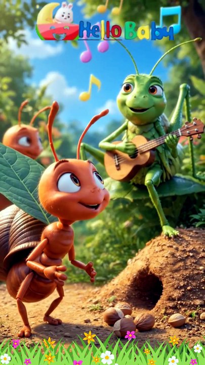 Ant and Grasshopper Story 🐜🦗 | Work Hard Today, Stay Safe Tomorrow | Kids Moral Story