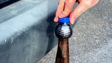 Hitch hack with a bottle