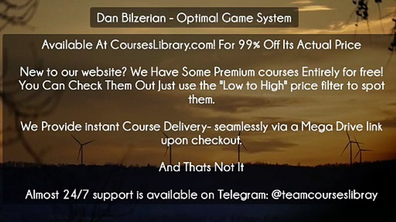 (Courseslibrary.com)Dan Bilzerian - Optimal Game System