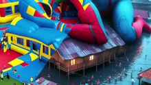 🔥 Evolution of Spiderman 😍 Giant Spiderman on Rooftop ✅ #spiderman #marvel #avengers