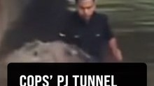 Four officers’ brave PJ tunnel flood rescue captured on video