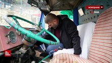 Gümüşhane'de evinin önünde odunluk olarak kullandığı kamyonu İstanbul'da ceza yedi