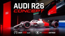 Audi R26 Formel-1 Bolide 2026 – erster Blick beim Auto China Event