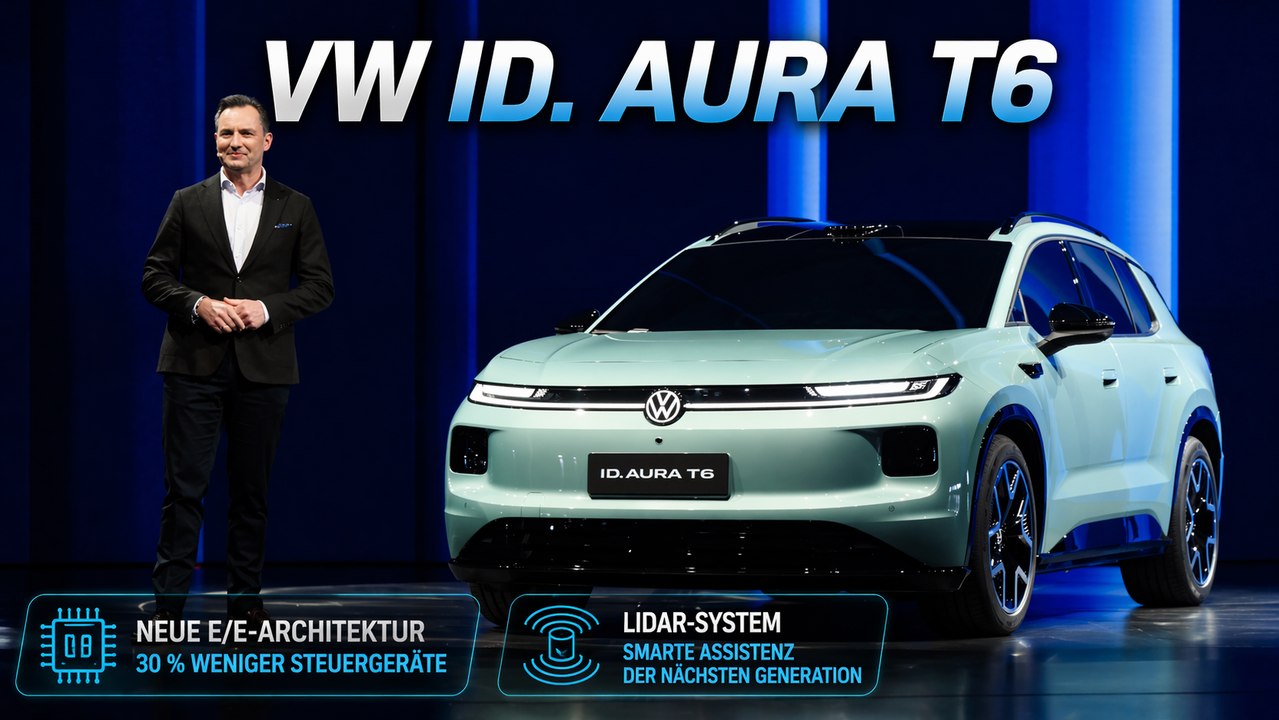 Volkswagen ID. Aura T6: Zukunfts-EV mit LiDAR auf Auto China 2026