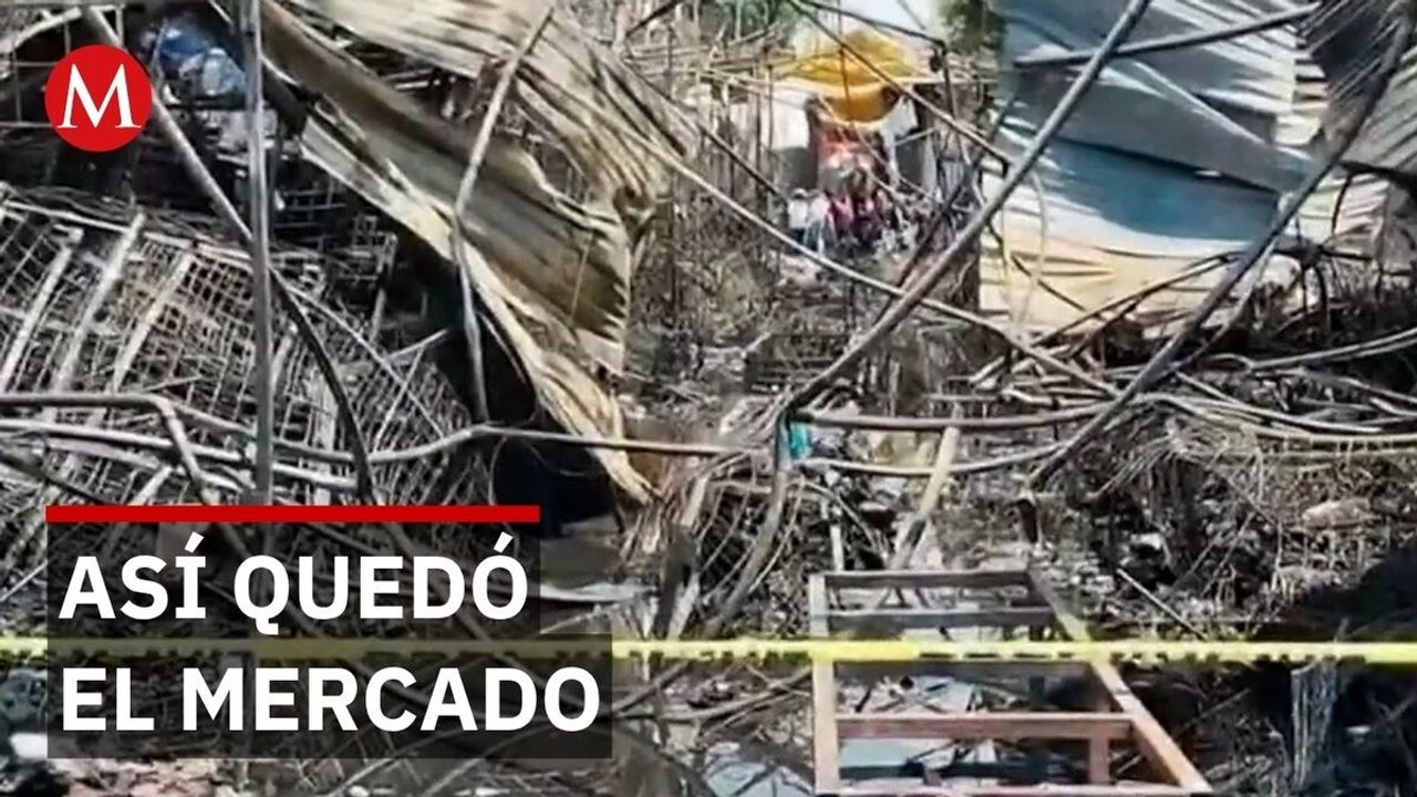 Incendio en Mercado de Sonora fue controlado tras 8 horas; reportan 100 locales afectados